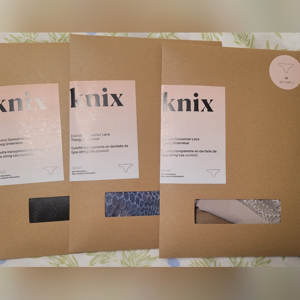 Knix Lace Essential Thong Underwear